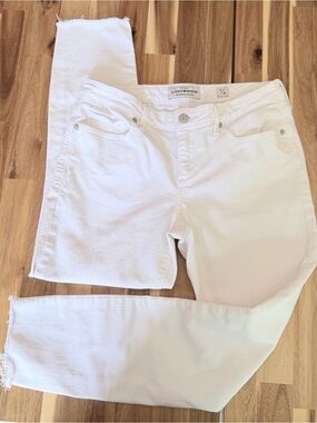 Lucky Brand White Cropped Ankle Jeans